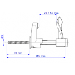 ARRET DE VOLET COMTOIS COMPOSITE BLANC -VOLET SIMPLE ARK3002B1Volets BattantsMPM